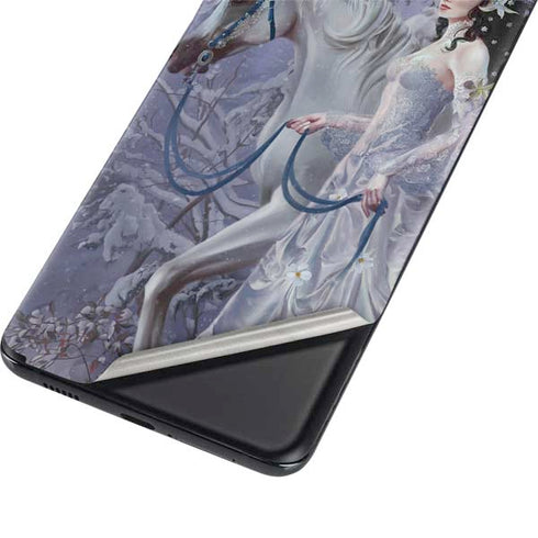 Fairy with Horse in Snow by Nene Thomas Galaxy S21 Ultra 5G Skin